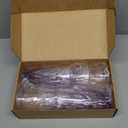 Drinking Glasses Set of 6,Acrylic Drinking Cups,Unbreakable Drinking Glasses,Double Walled Clear & Colorful Tabletop Insulated Tumbler Cup for Home, Restaurant, Hotel, Bar (Large, Count, 6)