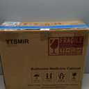 Medicine Cabinet with Mirror, 14x18 Inch Black Bathroom Mirrored Cabinet, Metal Framed Wall Cabinet with Beveled Mirror, Modern Surface Mount or Recessed Medicine Cabinet with Storage