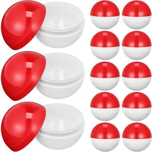 Veemoon Gumball Machine Capsules, 60pcs Vending Machine Capsules Small Plastic Boxes Small Round Plastic Classic Clear Containers for Prizes Party Favors Supplies Surprise Stuffer DIY Craft 50mm
