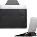 MOFT Laptop Carry Sleeve, 2-in-1 Laptop Bag & Stand for 16" MacBook Air/Pro & Dell/HP/Lenovo/Asus, Stylish Slim Computer Sleeve Bag with Expandable Storage for Computer Accessories, Night Black