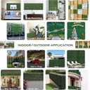 Bybeton 12 Pack 20"x20" Artificial Grass Wall Panels, 4-Layer UV Protected Boxwood Panels, Faux Greenery Wall Backdrop for Outdoor Indoor Privacy Fence Screen, Garden, Balcony & Backyard Decor