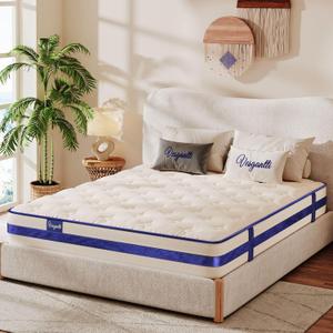 Vesgantti Queen Mattress, 10 Inch Hybrid Innerspring Mattress in a Box with Memory Foam, Durable Support & Pressure Relief, Medium Firm Feel Vesgantti Queen Mattress, 10 Inch Hybrid Innerspring Mattress in a Box with Memory Foam, Durable Support & Pressure Relief, Medium Firm Feel