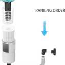 Surface Float Skimmer,No Installation Required, no Adjustable Bracket Required,Comes with 10 Filter Socks, Special Note: The Pool Pump Flow Rate Must not Exceed 2100 GPH (Turquoise) (8 INCH)