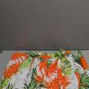 Elegant 2 Piece Sets for Women Sexy Printing Crop Top Long Straight Pants Vacation Outfits Beach (Orange/Green) XL