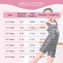 Idgreatim 2-10 Years Gymnastics Leotards for Girls Sparkly Biketards Unitards Athletic Tumbling Outfit (Neon Ice Cream)