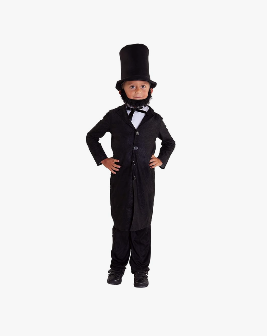 Morph Costumes Abraham Lincoln Costume For Kids - Presidents Day Halloween Outfit For Boys, Historical Dress Up M