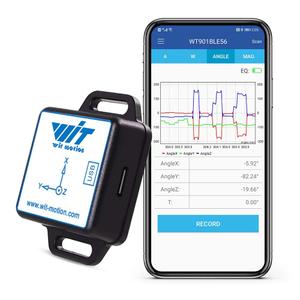 [Bluetooth 5.0 Accelerometer+Inclinometer] WT901BLECL MPU9250 High-Precision 9-axis Gyroscope+Angle(XY 0.2 Accuracy)+Magnetometer Compass with Kalman Filter, Low-Power 3-axis AHRS IMU Tilt Sensor