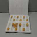 12Pcs 10ml Glass Roll On Bottle with Bamboo Lid for Essential Oils, Creatiee Eco-friendly Refillable Clear Perfume Sample Bottles with Stainless Steel Roller Ball - Portable & Practical