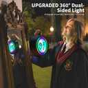 Decorations LED Night Light: with Wand Remote, Double-Sided RGB Vintage Lamp, for Wall or Table Lighting, Smart Night Mode, 84H Runtime, Themed Christmas Halloween & Birthday Gift