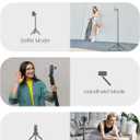 71''/180cm Extendable Phone Tripod Aluminum, Portable Stand for Video Recording, Travel Tripod for iPhone/Cell Phone/Camera Video Light, Compatible with Smartphones, DSLR