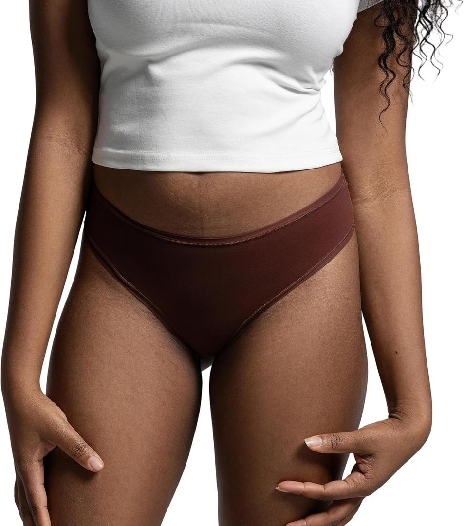 Women's Seamless Thong Underwear No Show Quick-Dry Max-Stretch Panties Soft Comfortable 3 Pack (XX-Large)