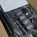 Room Divider No Drilling Curtain Rod Wall Divider for Room Separation, 4-10ft(H) 28-114inch(W) Adjustable, Heavy Duty Partition Space Separator Freestanding Tension Curtain Stand, Black