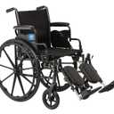 Medline Guardian Wheelchair with Desk-Length Arms and Elevating Leg Rests