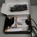 5 in 1 Hair Dryer Brush Set,Professional Negative Ionic Hot Air Styler, Air Curling Wrap Styler,Detachable Blow Dryer Brush With Auto Wrap Curlers,Hair Styling Tools For Straight/Curl/Drying/Smoothing (White)