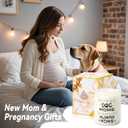 New Mom Gift  First & 1st Time Pregnancy, Postpartum Essentials  Dog Mom to Be Gift for Expecting or Pregnant Women After Birth  Lavender and Eucalyptus Scented Candle