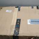 Twin Size Floor Bed Frame, Metal Montessori Platform Bed with Safety Guardrails Fence 774121 Easy Assembly for Bedroom Playroom (White)