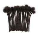0.6cm Width Dreadlock Extensions 10 Inch 50 Strands 100% Permanent Human Hair Loc Extension Natural Black Curly Locs Human Hair Can Be Dyed Bleached Curled And Twisted