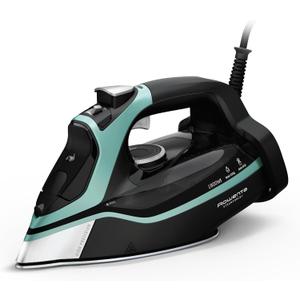 Rowenta Steam Force Stainless Steel Soleplate Steam Iron for Clothes, 400 Microsteam Holes, 1800 Watts, Ironing, Fabric Steamer, Garment Steamer, Digital Display, Precision Tip, DW9440