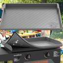 Silicone Griddle Mat for Blackstone 28 Inch,Upgraded Heavy Duty Food Grade Silicone Grill Protective Cover for Blackstone Accessories Even Omnivore Griddle Plate,Protect from Dirt,Rust (Gray)