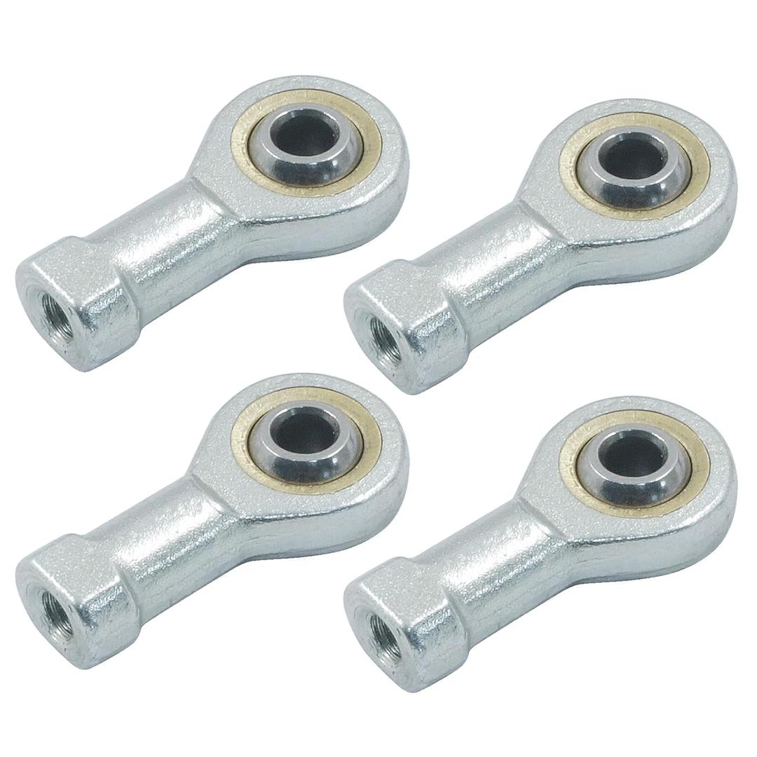 3/16" (5mm) Inside Dia Rod End Bearing Self Lubricating, M5 x 0.8 Female Thread Connector Joint, SI5T/K Rod End Ball Bearing, Pack of 4