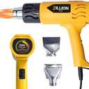 Heat Gun, BILLION GOLD 1800W Hot Air Gun 752℉-1112℉ with 2 Temperature Setting, Heat Gun for Crafting, Shrink Tubing, Paint Removing - 2 Nozzles