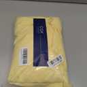 Pleated Bed Skirt Queen Size - 3 Sided Pleated Bed Skirt - 12 Inch, Yellow