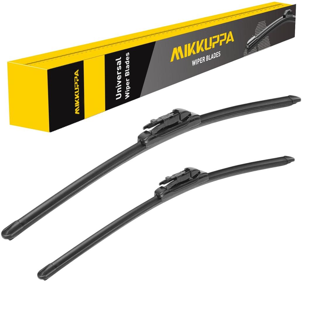 MIKKUPPA 22"+20" Windshield Wipers Blades Replacement for 2010-2023 Ford Mustang, 2013-2020 Lincoln MKZ, Pinch Tab All Season Wiper Blades(Pack of 2)