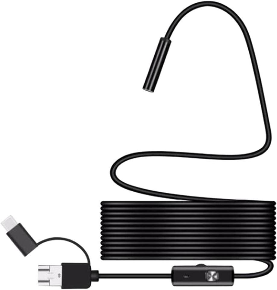 Camera for iOS Android PC - 7mm Diameter, Black, 2m