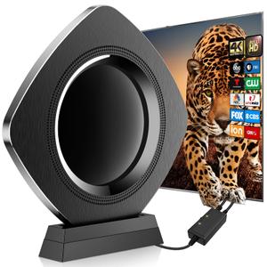 Strongest Indoor TV Antenna Up 3600+ Miles Range, 2026 Best Digital Antenna for Smart TV Outdoor, Amplified HDTV Antenna Local Channels with Amplifier Signal Booster 38ft Cable-Support 8K 4K 1080p