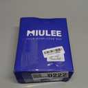 MIULEE Brown Sheer Curtains 84 Inches Long, 4 Panels Set, Rod Pocket Voile Drapes Light Filtering and Semi Transparent, Elegant Window Treatments for Bedroom Living Room,54 x 84 Inches, Brown