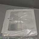 Baby Boxes with 4 PCS Letters for Baby Shower White Clear Balloon Box Blocks Gender Reveal Decorations and Birthday Party (White)