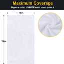 UNIMADE Salon Towels 24 Pack, Super Soft Microfiber Hand Towel, Highly Absorbent Hair-Drying Cloth for Gym, Bath, Spa Use and Home Beauty Care - White (16x29 inch), 24PK