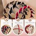 3 Pack Vintage High Cranium Artificial Pearl Hairband, Elegant Pearls Headbands for Women Girls, Bridal Hair Hoops, Decorative Hairs Bands Fashion Hair Accessories for Women (Pearl, One Size)