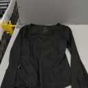 Trendy Queen Womens Square Neck Long Sleeve Shirts Double Lined Slim Fit Tops Y2K Going Out Basic Tees (Small, Black)