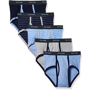 Fruit of the Loom Boys' Tag Free Cotton Briefs (Assorted Colors) XL