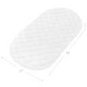 Bassinet Mattress Pad Cover Fit for Hourglass/Oval Bassinet Mattress, Waterproof Bassinet Mattress Protector Quilted Bassinet Sheets (32"x17") 2 Pack for Boys Girls, White