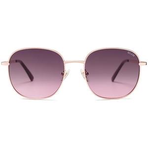 SOJOS Classic Trendy Square Sunglasses for Women Men Cute Big Frame Gold Shades SJ1137, Rose Gold/Grey&Rose