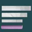 6x26 Inch (50-Pack) Long Plastic Zip Lock Seal Poster Bags, 6 Mil Clear Narrow Sleeves Reclosable Blueprint Bags Waterproof Tube Storage Bag