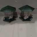 Jealoeur 2 Pack Bird Feeders for Outdoors Hanging Bird Feeder Wild Birds Seed, Green BB