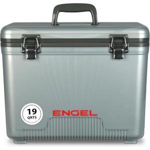 Engel 19qt Leak-Proof, Air Tight, Drybox Cooler and Small Hard Shell Lunchbox for Men and Women, 19 Quart