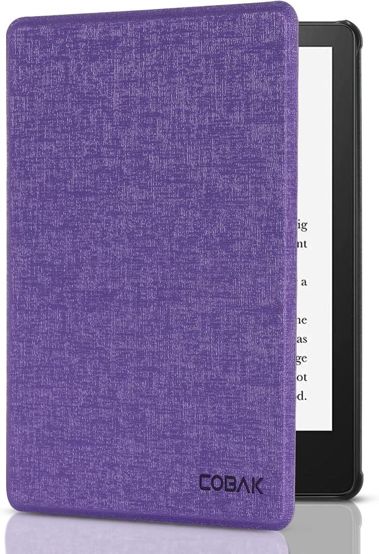 CoBak Kindle Paperwhite Case with Stand - Durable PU Leather Cover with Auto Sleep Wake, Card Slot, Hand Strap Feature - Fits Kindle Paperwhite 11th Generation 6.8" and Signature Edition 2021 Released