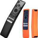 Replacement Remote for Samsung TVs with Voice Search Function and Silicone Case Compatible with UHD Neo QLED OLED 4K and 8K Smart TVs (Orange)