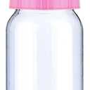 PINKXHY 16 Pcs 4.5 Inch Baby Mini Milk Bottle Baby Shower Favor Fillable Feeding Bottle Candy Box Small Plastic Candy Container DIY Gift for Boy Girl Newborn Baptism Party Decor (Pink)