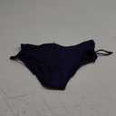 Daci Women Mid Waist Bikini Bottoms - Full Coverage Swim Bathing Suit Bottom Side Tied Swimsuit Bottoms (Medium, Navy Blue)