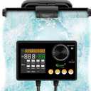 hygger Intelligent Wave Maker for Aquarium, Saltwater Freshwater Circulation Pump Adjustable 6 Waves/Night/Feed/Wireless Connection Mode, Magnetic Holder Display Controller Memory Function (25W)