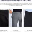 YUCENFU Men's Dress Pants Flat Front Expandable Waistband Casual Business Trousers (40W x 32L, Khaki)