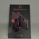 Cell Phone Tripod Mount, ULANZI ST-14 Smartphone Tripod Mount Adapter Aluminum with Cold Shoe, 360 Cell Phone Stand Holder Clamp for iPhone17 16 15 14 13 12 11 Max Pro iPhone X XR Xs 6 7 Plus