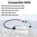 Rear Tail Light Lamp Wiring Harness Socket Fit for Chevy Suburban Tahoe GMC Yukon Replace 22787445