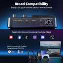 PUPGSIS Gaming Audio Mixer, Audio Interface for PC/Podcast/Streaming, Sound Board with 3.5mm/XLR Mic Input, 48V Phantom Power, Voice Changer, Live Sound Card with DJ Mixer Effects/Bluetooth/4 Channel