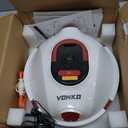 VONKO P10 Cordless Robotic Pool Cleaner, 100-Min Runtime, Pool Vacuum for Above Ground Pool & Flat Inground Pool, Automatic Self-Parking, Easy Debris Removal, White